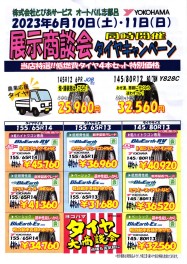 6月10日、11日限定価格　タイヤキャンペーン