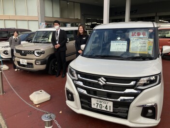 クロスビー、ソリオMZ、スペーシア　ご試乗できます！！