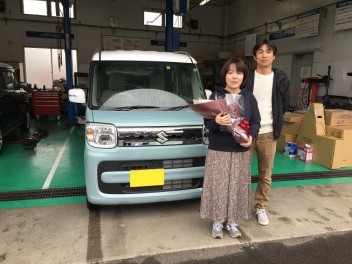 スペーシア納車させて頂きました！