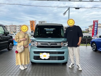 新型スペーシアご納車おめでとうございます☆彡