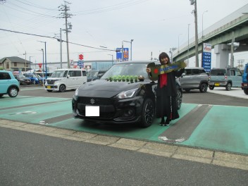 納車式　スイフトスポーツ　５月２５日