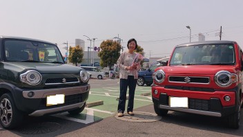 新型ハスラ－のご納車です