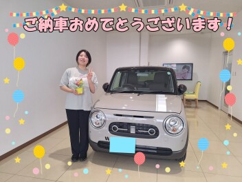 I様にラパンをご納車しました！