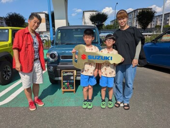 本日はご納車おめでとうございます。