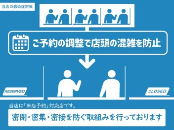 おクルマご検討中のお客様へ、ご来店予約のおねがい