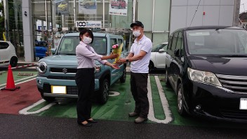 ハスラ－のご納車がありました