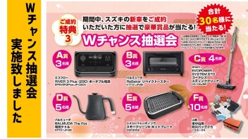 Wチャンス抽選会実施致しました！