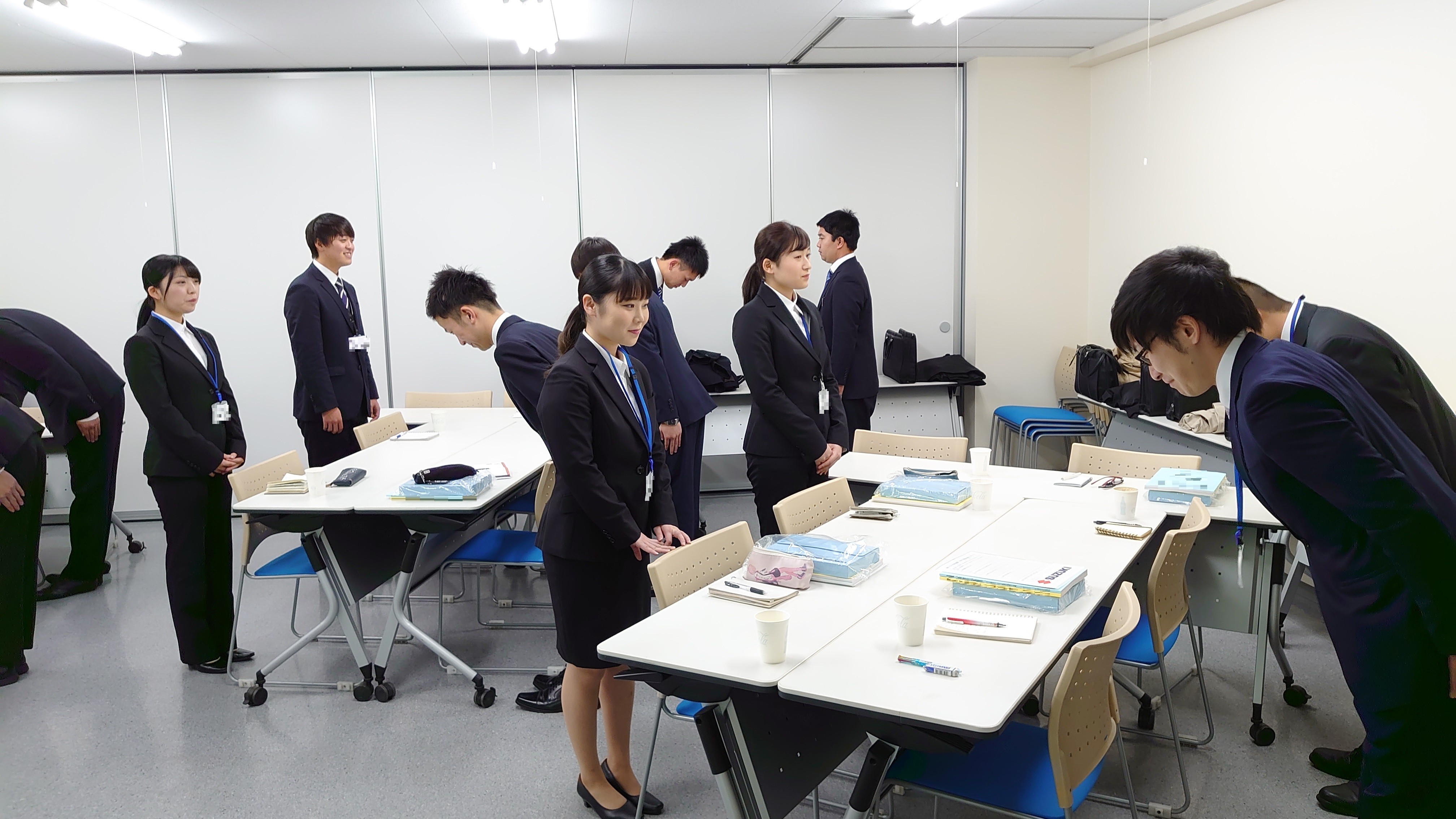 挨拶の練習