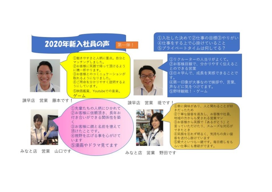 2020年4月入社　新入社員のつぶやき