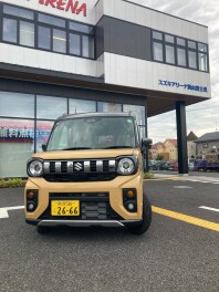 新型スペーシアギアの試乗車入りました‼