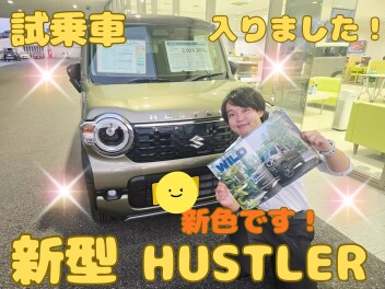 新型ハスラー試乗車届きました‼週末展示会です‼