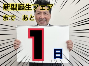 新型誕生フェアまであと１日！！！