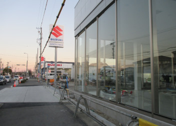 長久手店新店舗の枠組みが外れました！