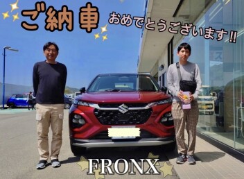 フロンクスご納車おめでとうございます(*´ω｀*)