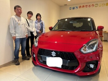 K様のスイフトスポーツをご納車致しました！