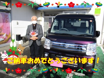 エブリイワゴンをご納車しました！