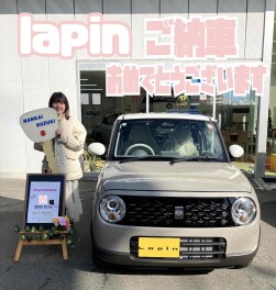 M様　ラパンご納車おめでとうございます！