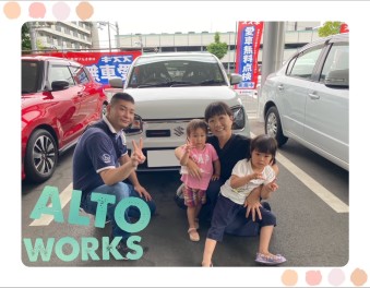 ☆M様アルトワークスご納車おめでとうございます☆