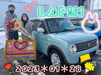 スズキショップ福島鎌田　☆LAPINご納車です☆