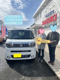 ”ワゴンＲスマイル”納車おめでとうございます!!