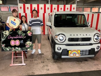 営業田村お客様F様ハスラーご納車させて頂きました♪