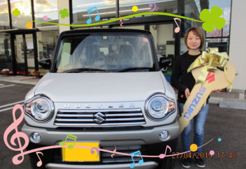 ハスラーご納車おめでとうございます♡