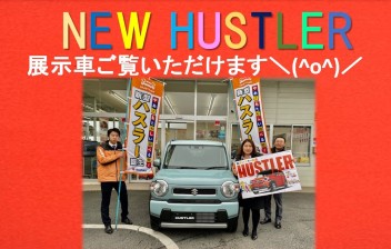 NEWハスラー展示車ご覧いただけます＼(^o^)／