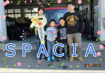 スペーシアカスタム　ご納車です♡