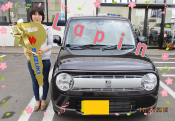 ラパン　ご納車です　♡