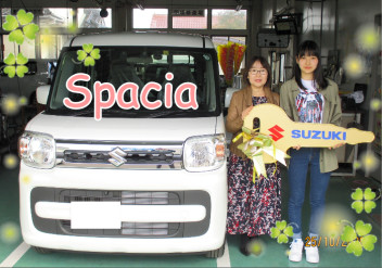 スペーシア　ご納車です♡