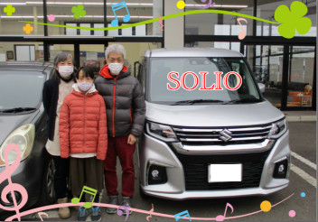 ソリオご納車おめでとうございます！