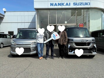 スペーシアカスタム納車させていただきました