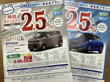 2.5%特別金利は３月末までです！
