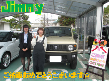 待望の！Jimnyご納車しました