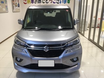 シルバーのソリオ納車いたしました！