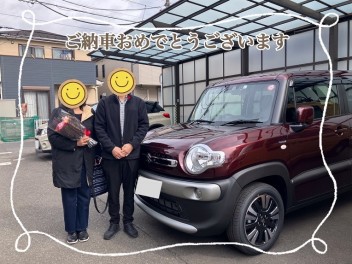 クロスビー、ご納車おめでとうございます！