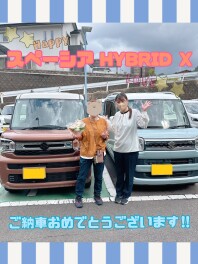 ★スペーシア HYBRID Xグレード　ご納車しました★