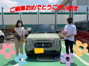 ラパンLCご納車です！！