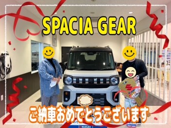 スペーシアギア納車でした(^^♪