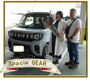 初尽くしのスぺーシアギアご納車でした☆