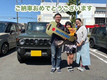 A様ジムニーご納車おめでとうございます