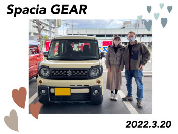 ★Ｙ様スペーシアギアご納車おめでとうございます☆