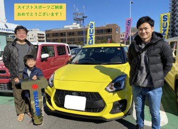 スイフトスポーツ納車しました！