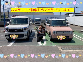 ハスラ－ご納車いたしました☆彡