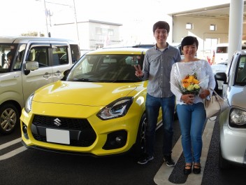 スイフトスポーツ納車させて頂きました★