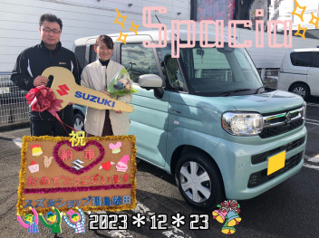 スズキショップ福島鎌田　★スペーシアご納車です★