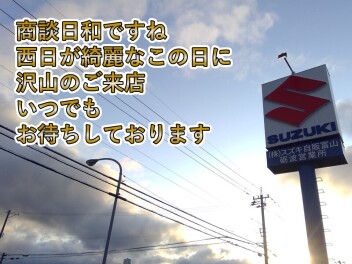 先日の西日がすごく綺麗でした