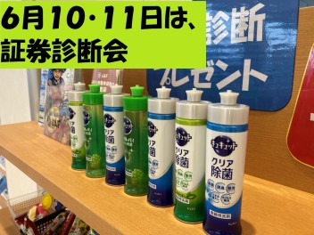 ６月１０・１１日は、証券診断会！！