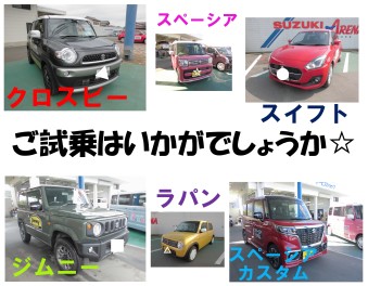 愛車無料点検と一緒にご試乗はいかがでしょうか？