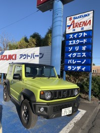 ジムニーシエラの試乗車が変わりました
